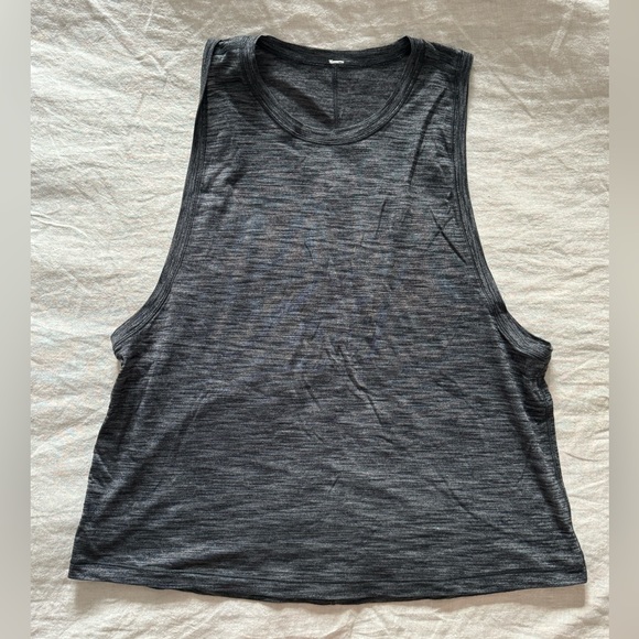 Lululemon Lululemon Cardio Squad Tank - Heathered Black - Size 8 - Picture 1 of 6